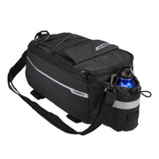 Gepäckträgertasche fürs Fahrrad Schwarz-Silber von Relaxdays