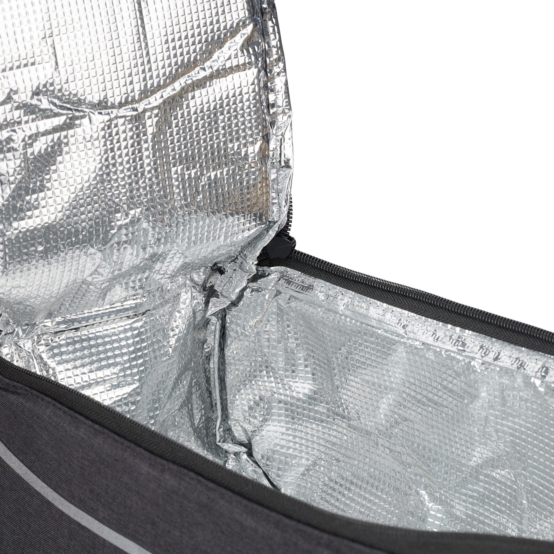 Gepäckträgertasche fürs Fahrrad Schwarz-Silber von Relaxdays