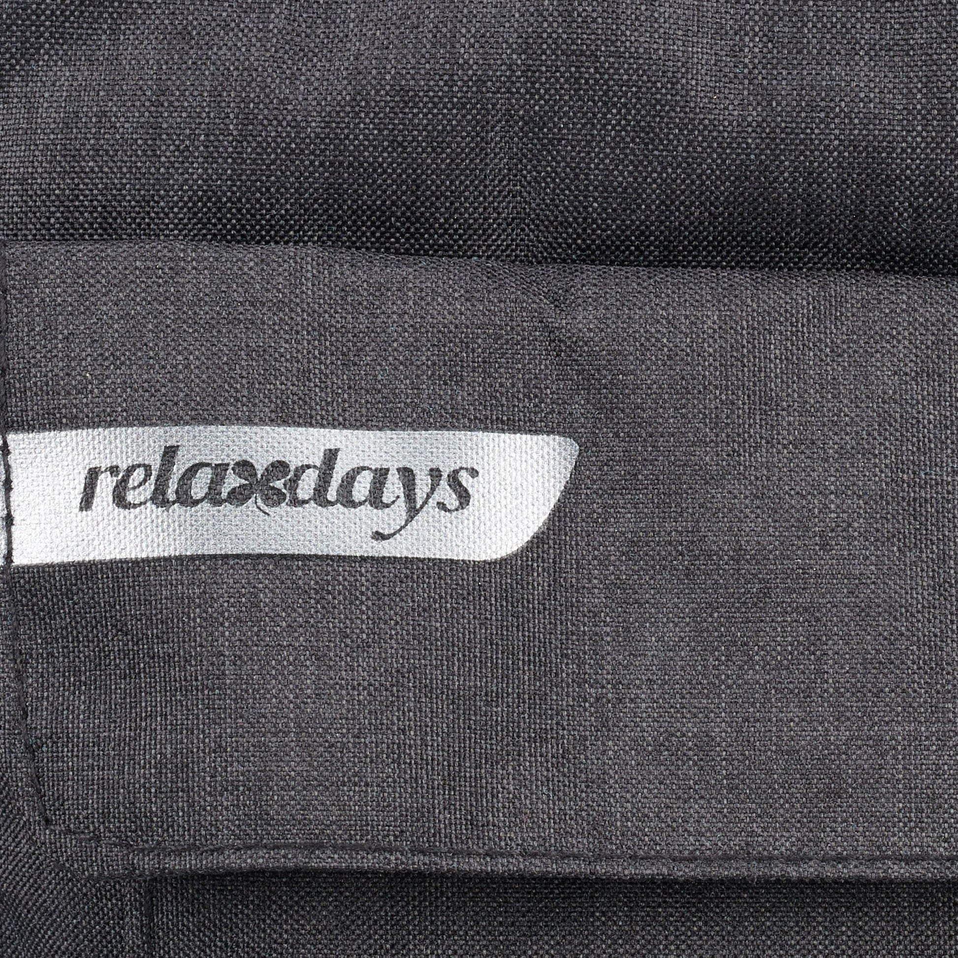 Gepäckträgertasche fürs Fahrrad Schwarz-Silber von Relaxdays