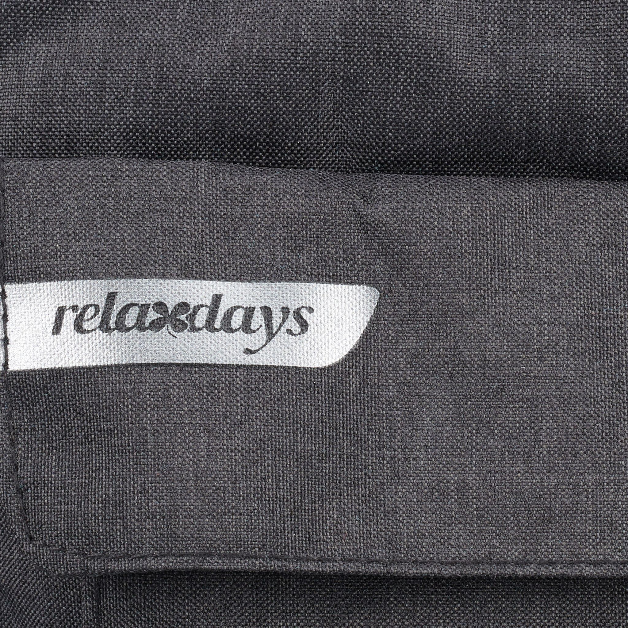 Gepäckträgertasche fürs Fahrrad Schwarz-Silber von Relaxdays