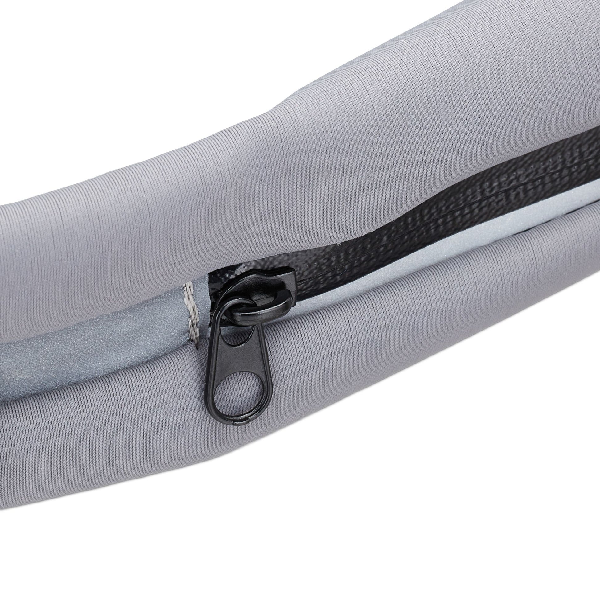 Laufgürtel mit 2 Fächern Schwarz-Grau von Relaxdays