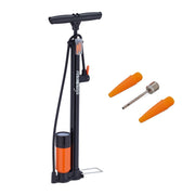 Standpumpe mit Manometer Orange-Schwarz von Relaxdays