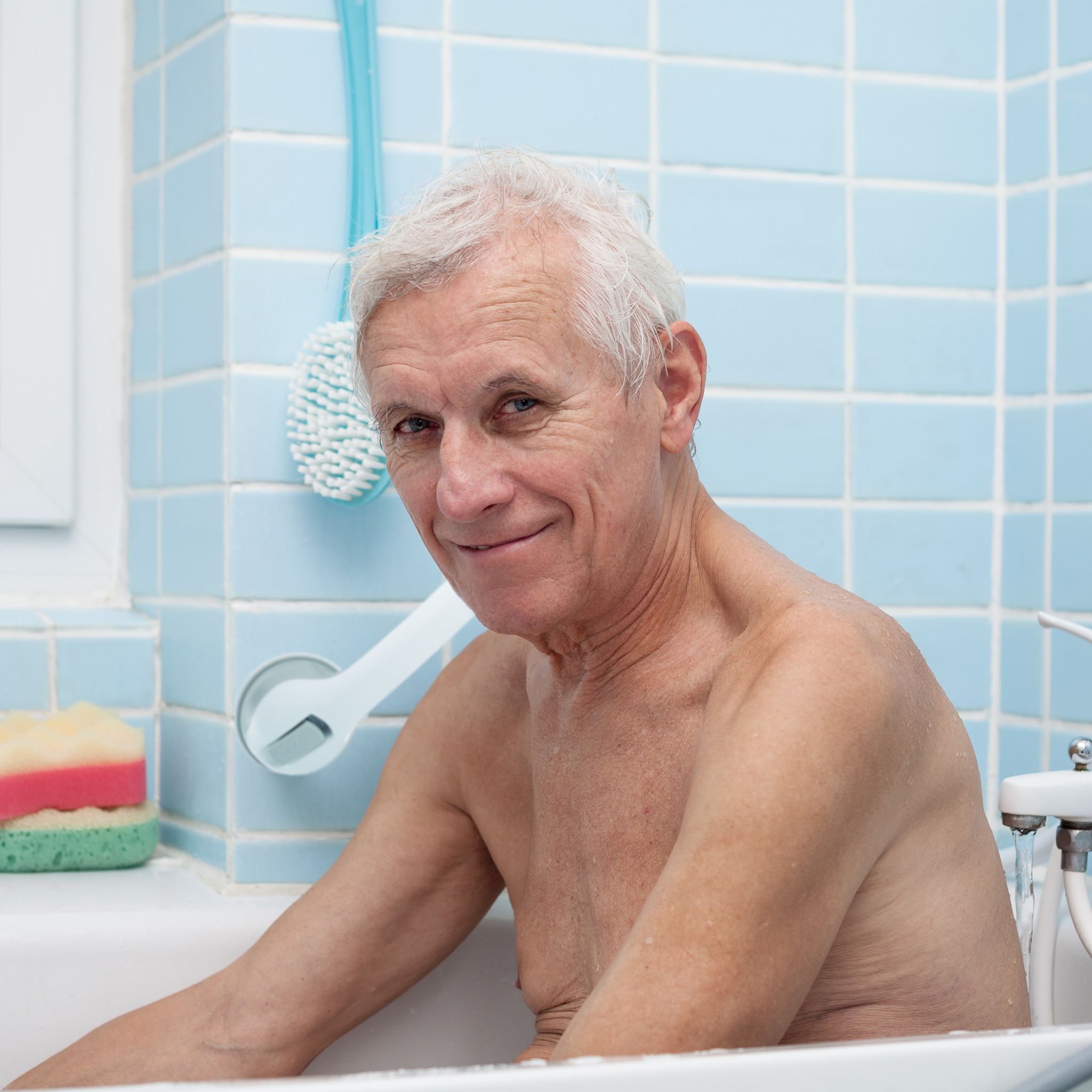Haltegriff mit Saugnapf Weiss-Grau von Relaxdays