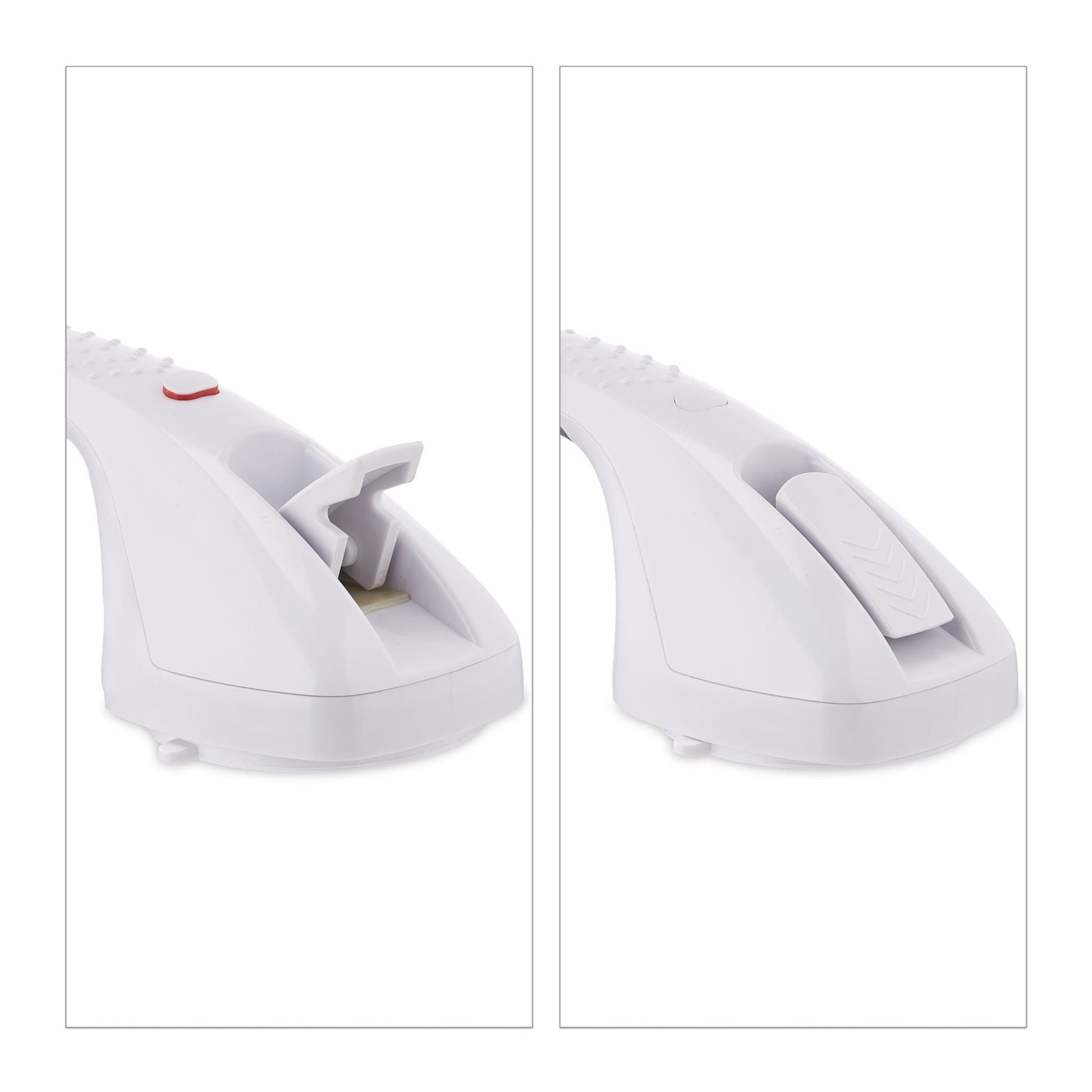 Premium Haltegriff mit Saugnapf Weiss-Grau von Relaxdays