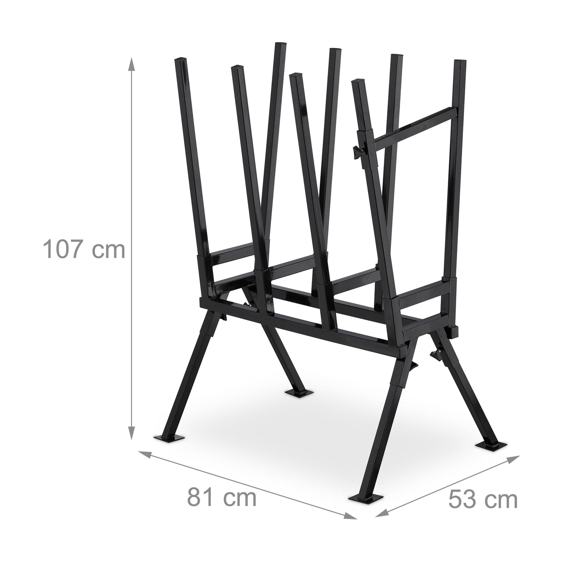 Sägebock 400 kg Schwarz von Relaxdays