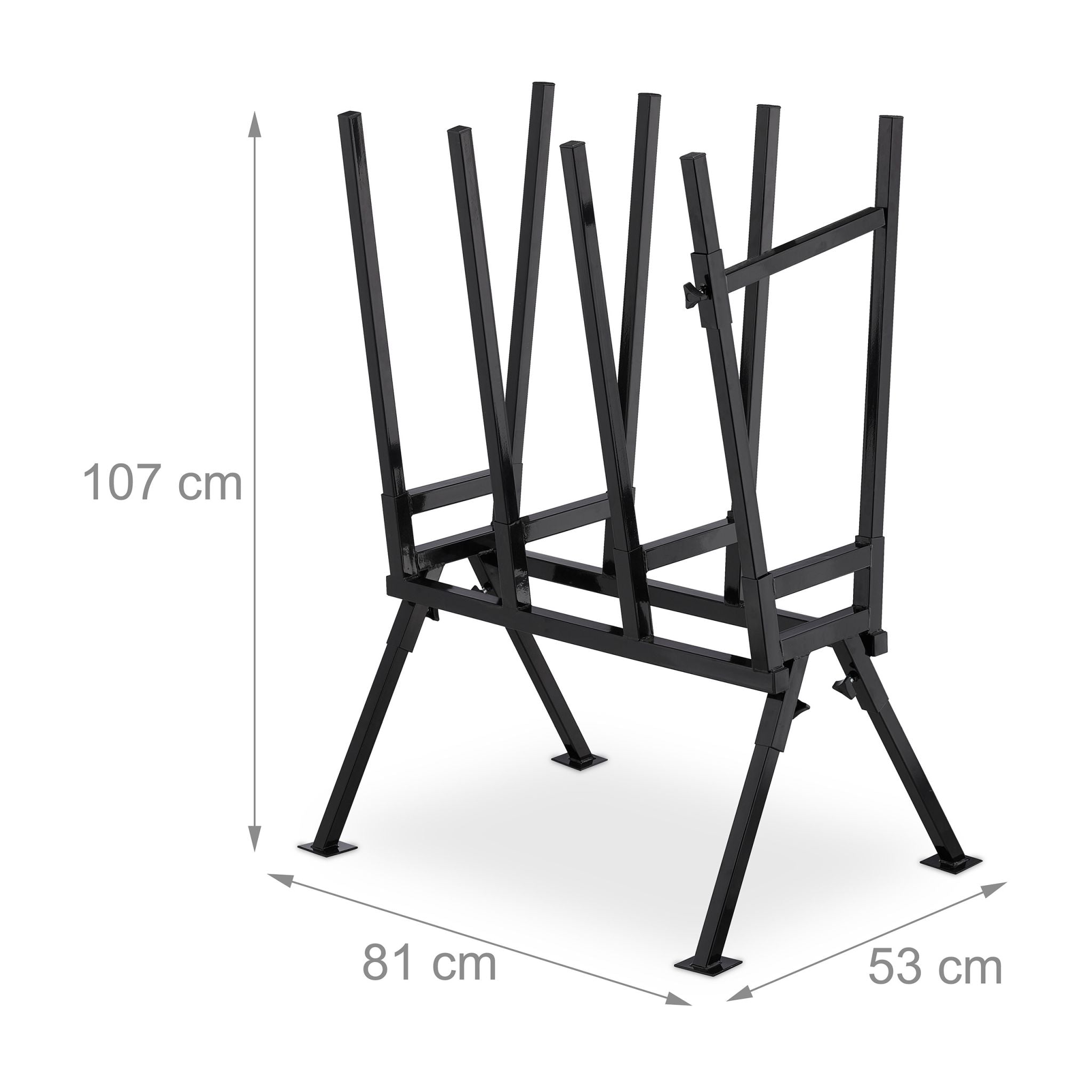 Sägebock 400 kg Schwarz von Relaxdays