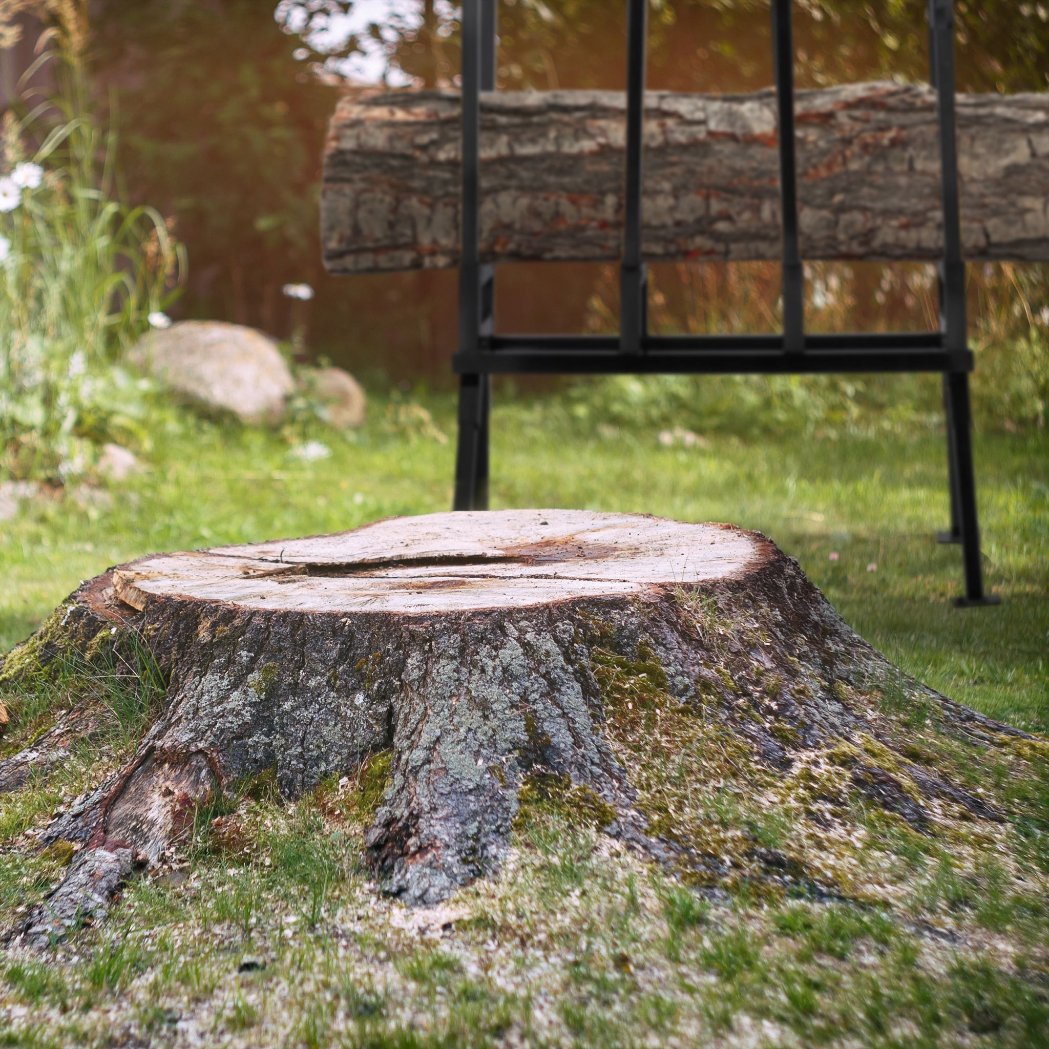 Sägebock 400 kg Schwarz von Relaxdays