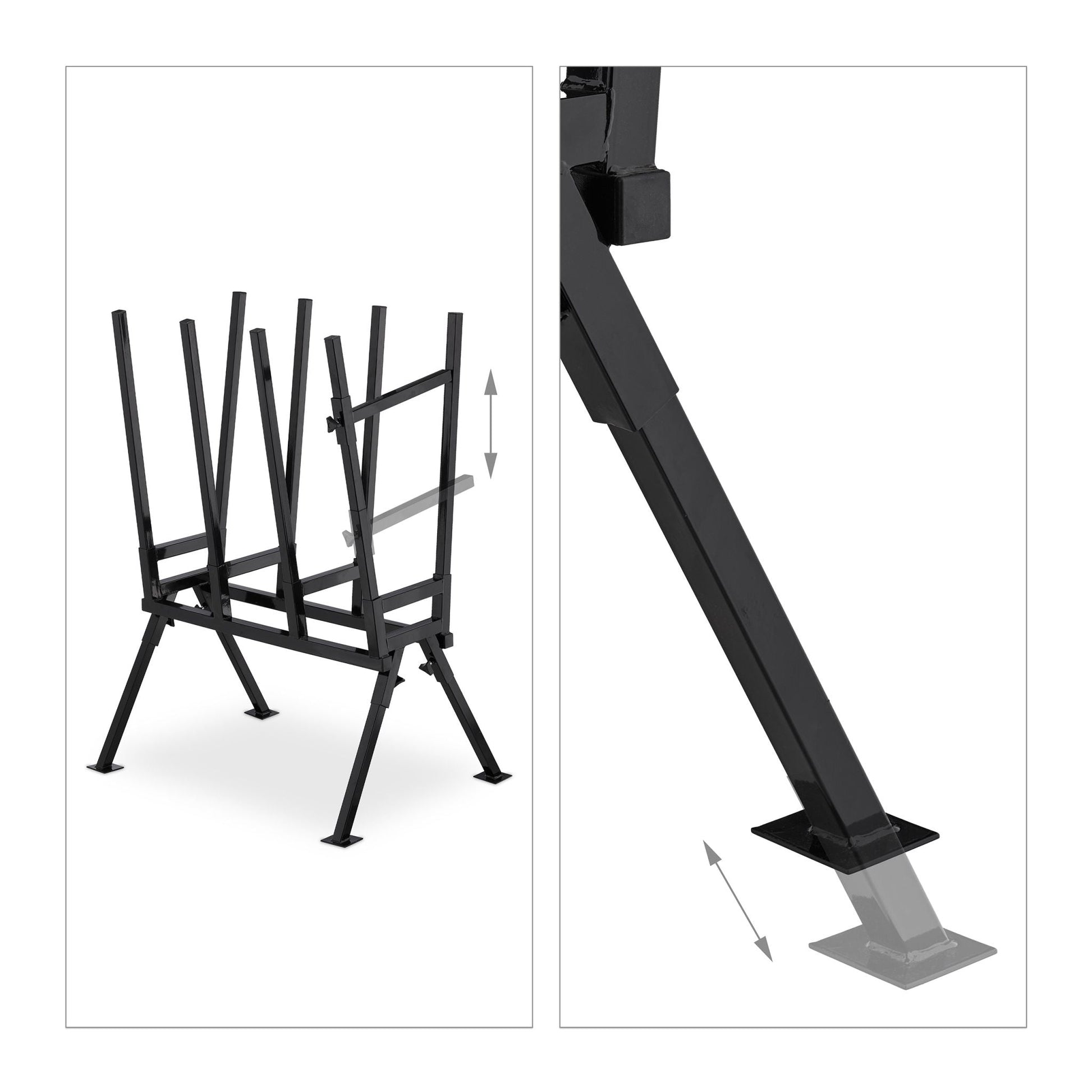 Sägebock 400 kg Schwarz von Relaxdays