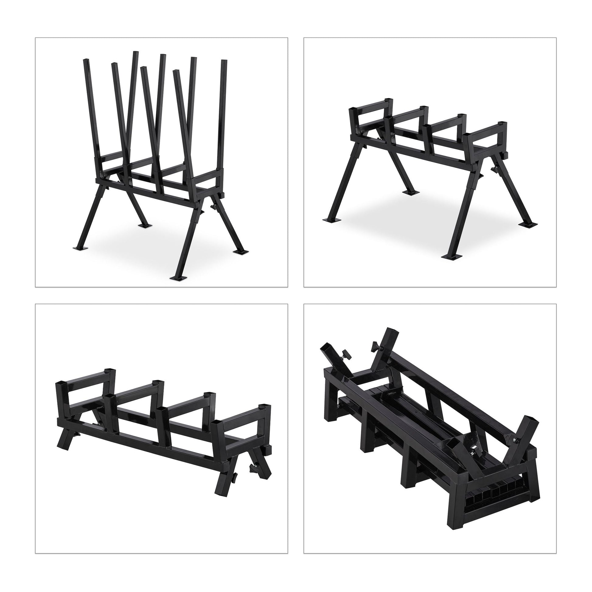 Sägebock 400 kg Schwarz von Relaxdays