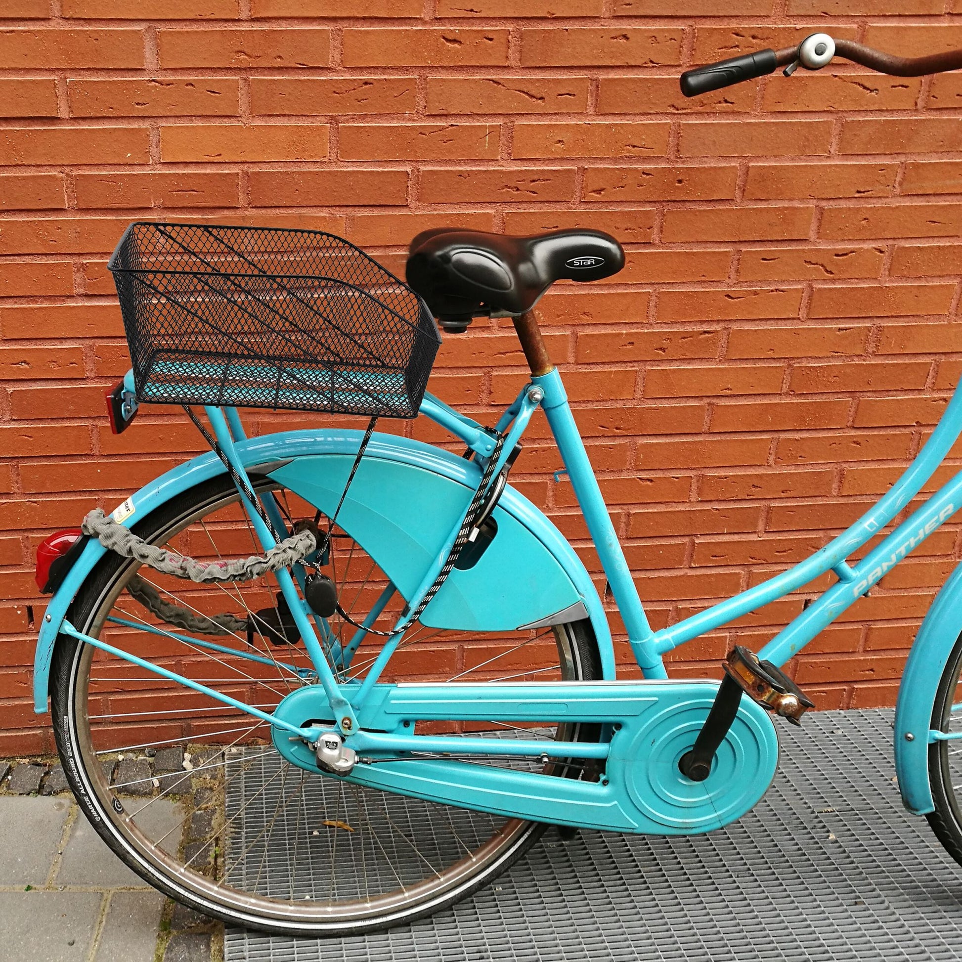 Fahrradkorb für hinten Schwarz von Relaxdays