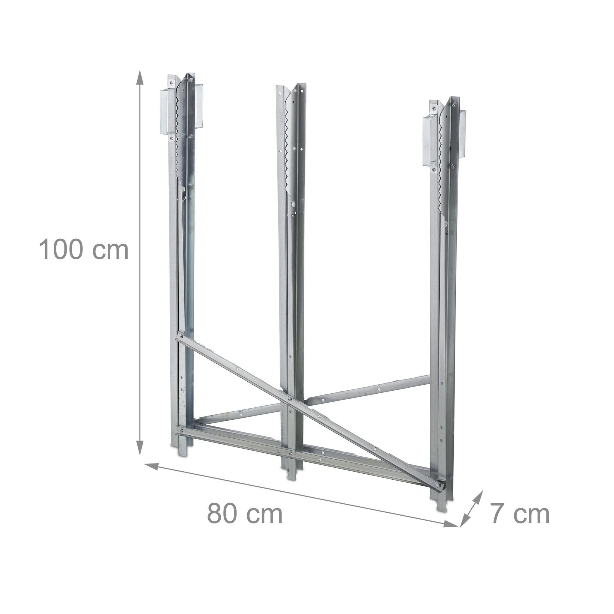 Klappbarer Sägebock 150 kg Silber von Relaxdays