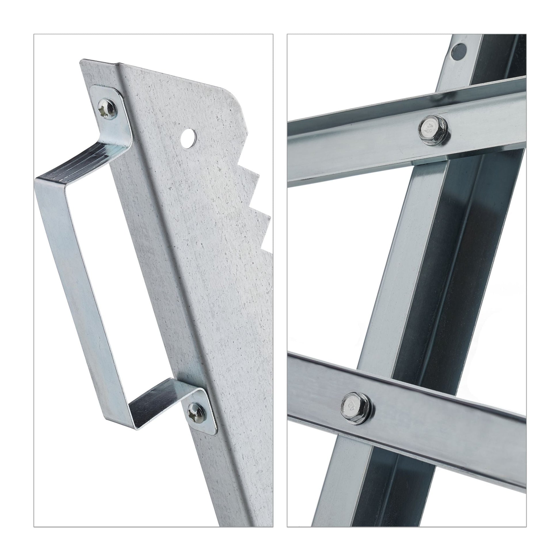 Klappbarer Sägebock 150 kg Silber von Relaxdays