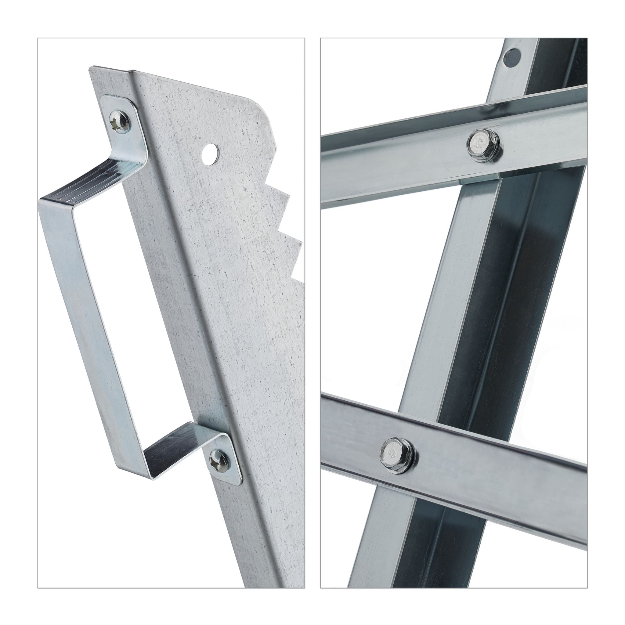 Klappbarer Sägebock 150 kg Silber von Relaxdays