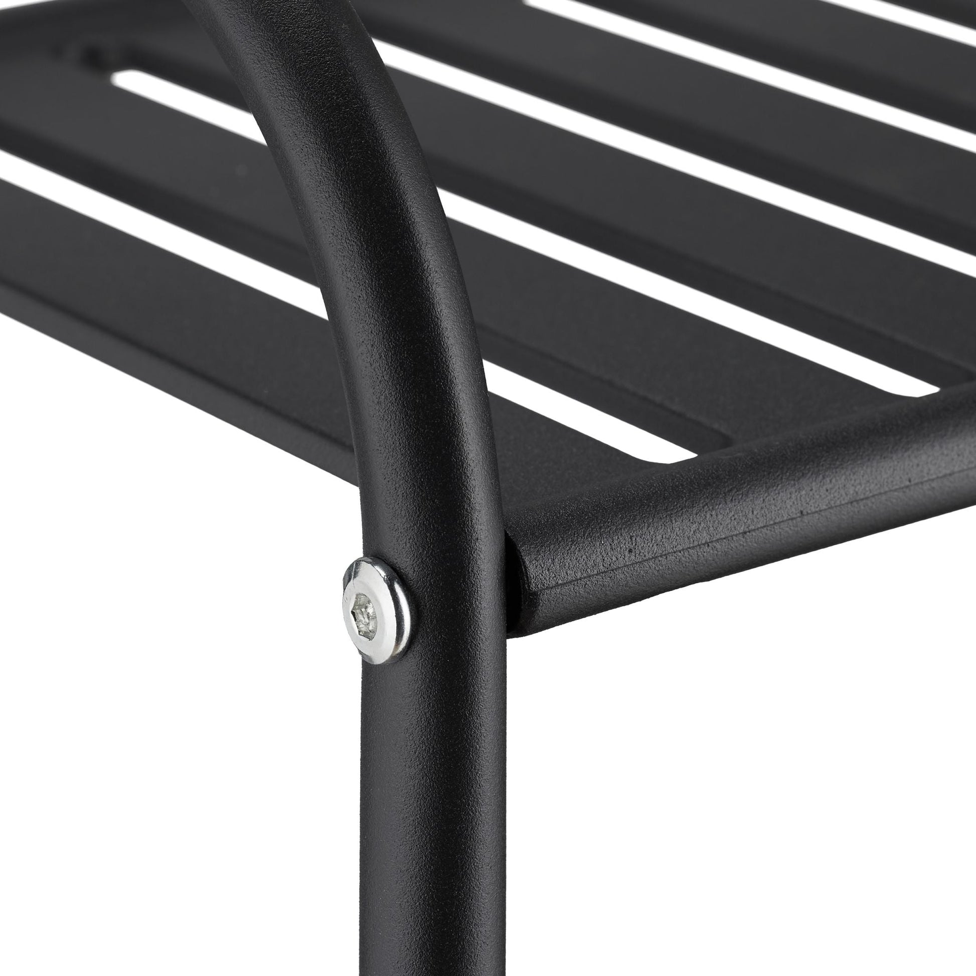 Schmales Standregal mit 5 Ablagen Schwarz von Relaxdays