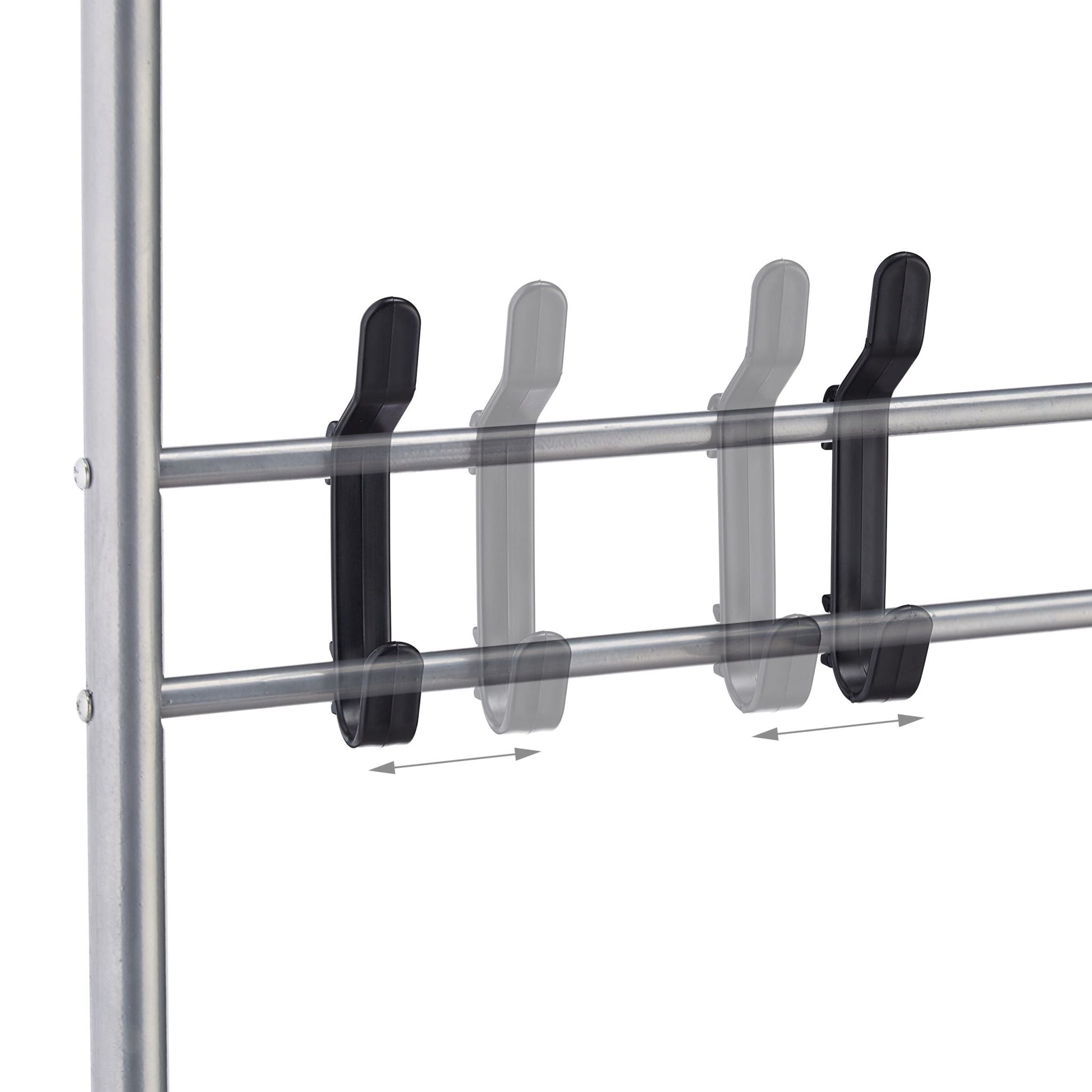 Garderobe mit Schuhablage & Sitzbank Beige-Schwarz-Grau von Relaxdays