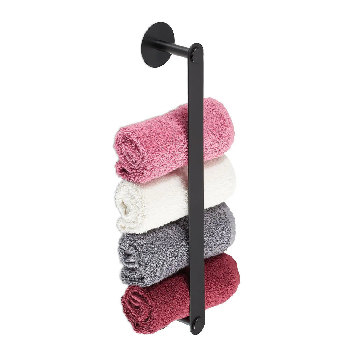 Handtuchhalter ohne Bohren Schwarz von Relaxdays