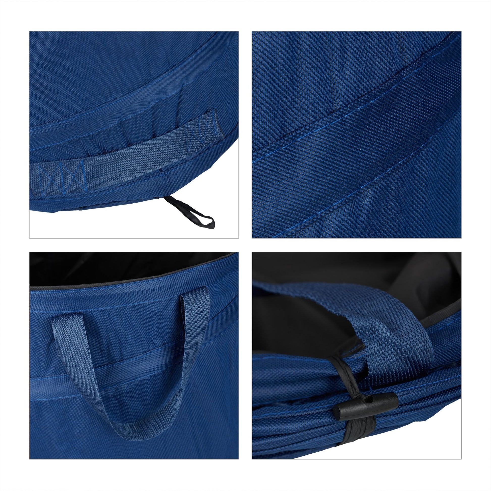 Pop Up Laubsack 85 L 3er-Set Blau von Relaxdays