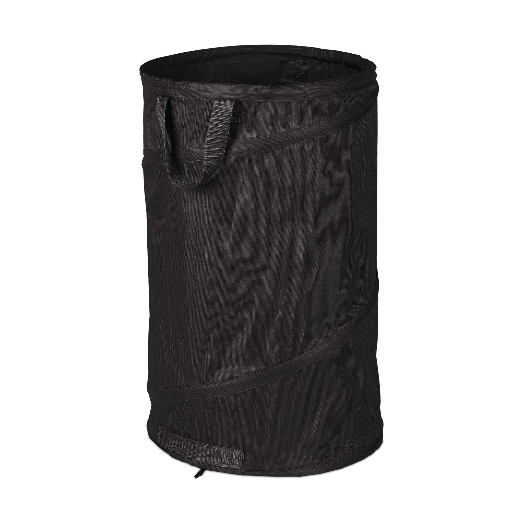 Pop Up Laubsack 120 L 2er-Set Schwarz von Relaxdays