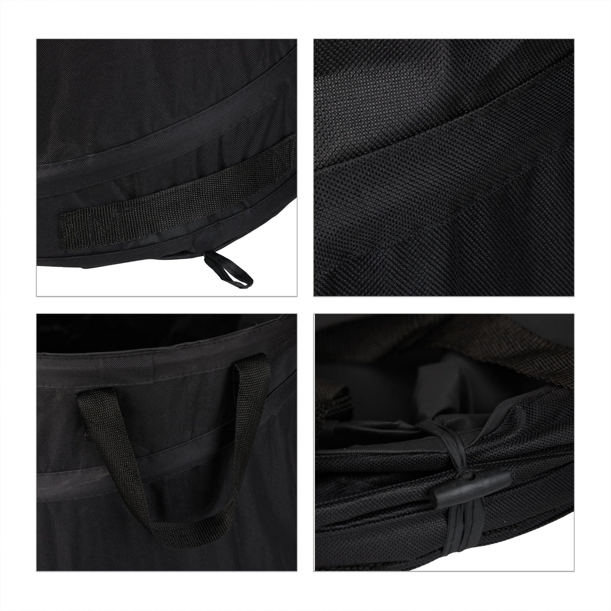Pop Up Laubsack 120 L 2er-Set Schwarz von Relaxdays