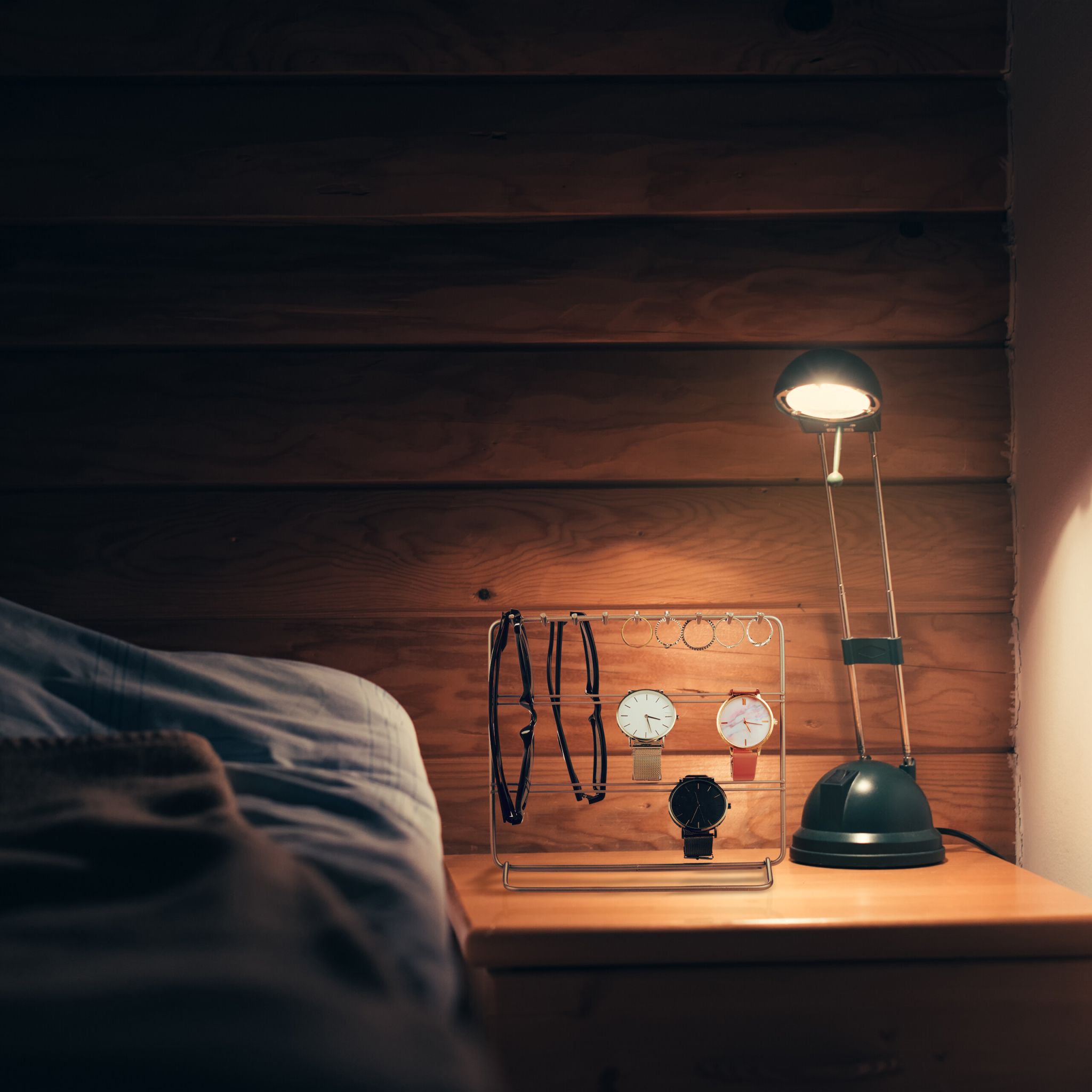 Schmuckständer für Ketten und Ohrringe Gold von Relaxdays