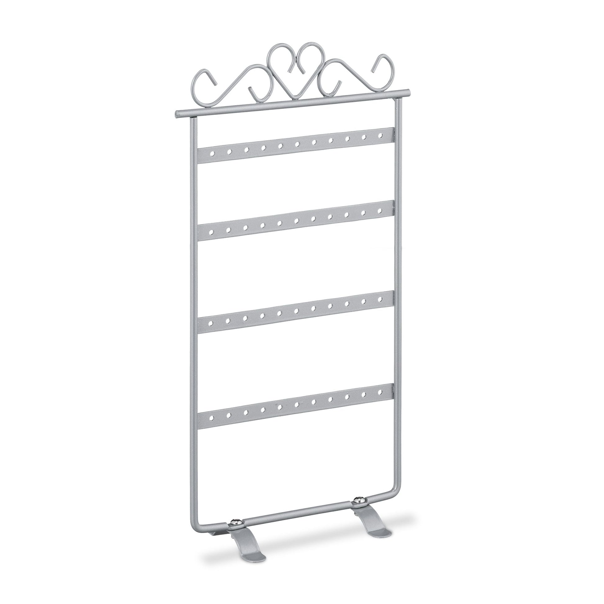 Ohrringhalter Herz Silber von Relaxdays