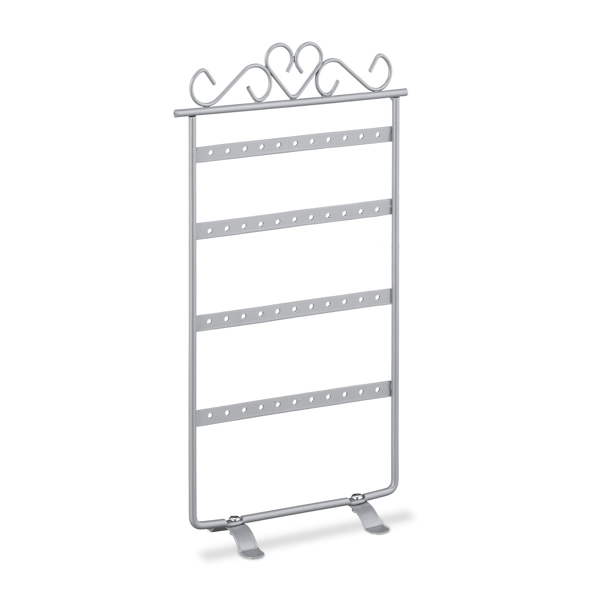 Ohrringhalter Herz Silber von Relaxdays