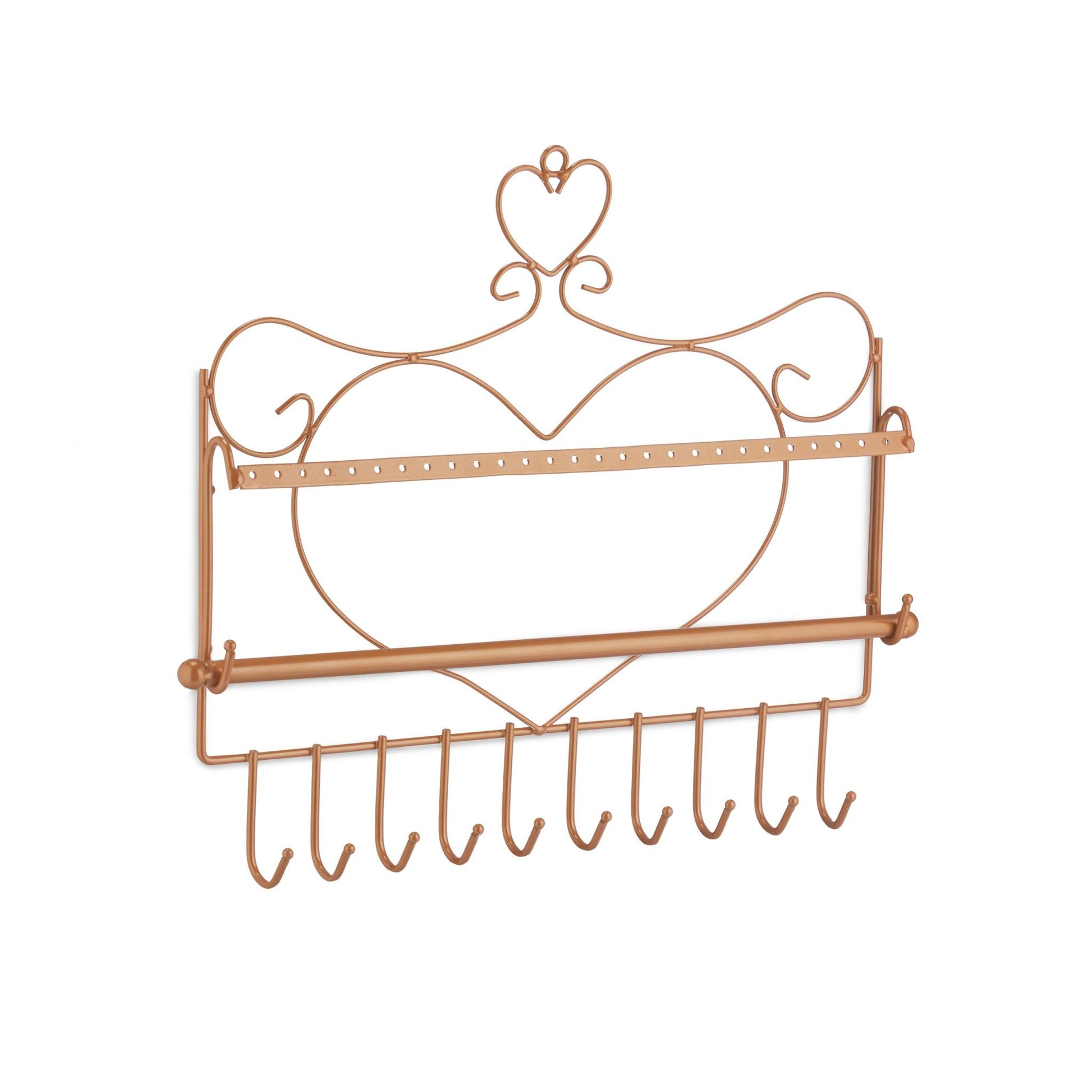 Wand Schmuckhalter Braun von Relaxdays