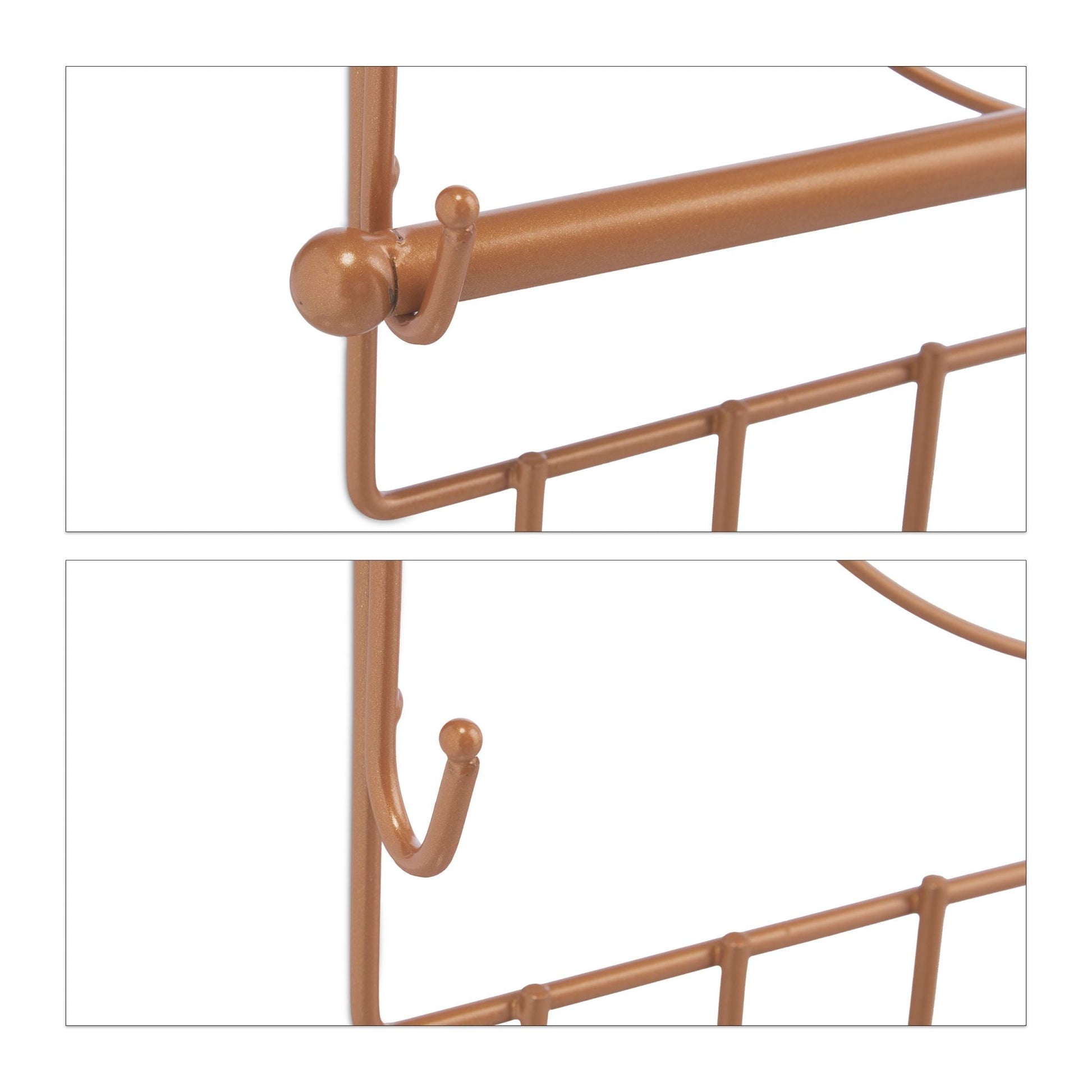 Wand Schmuckhalter Braun von Relaxdays