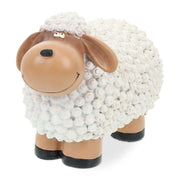 Gartenfigur Schaf Beige-Weiss-Schwarz von Relaxdays