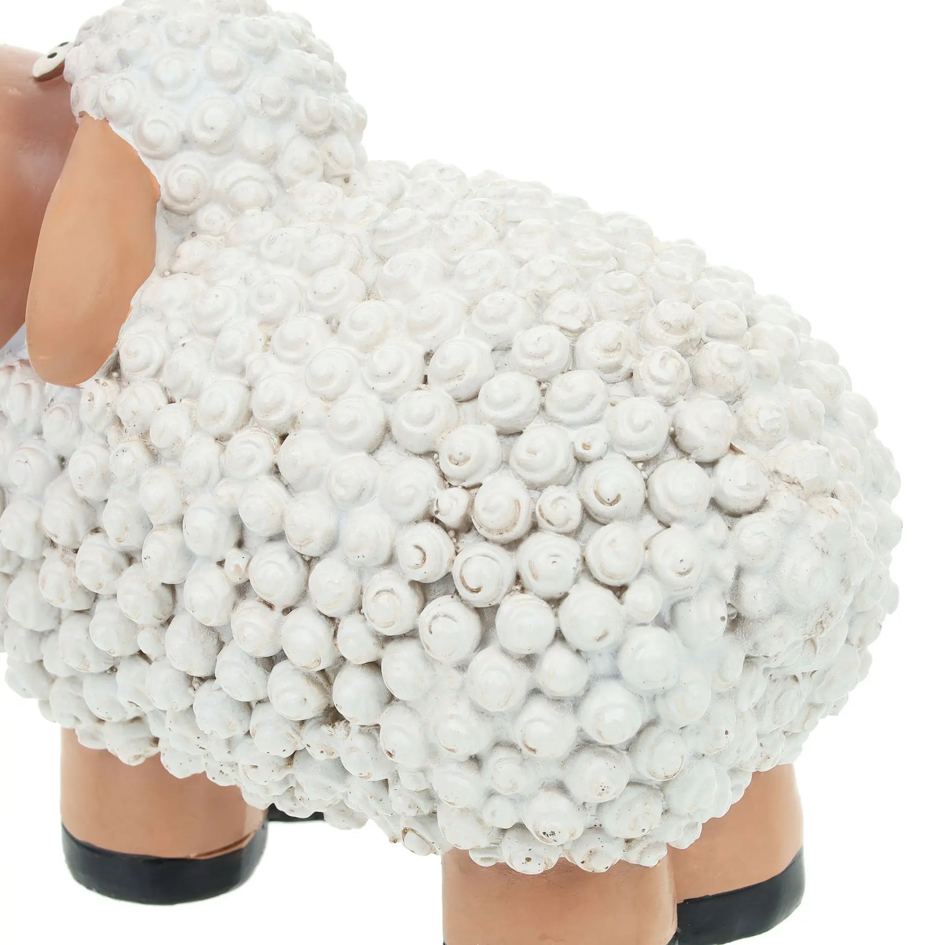 Gartenfigur Schaf Beige-Weiss-Schwarz von Relaxdays