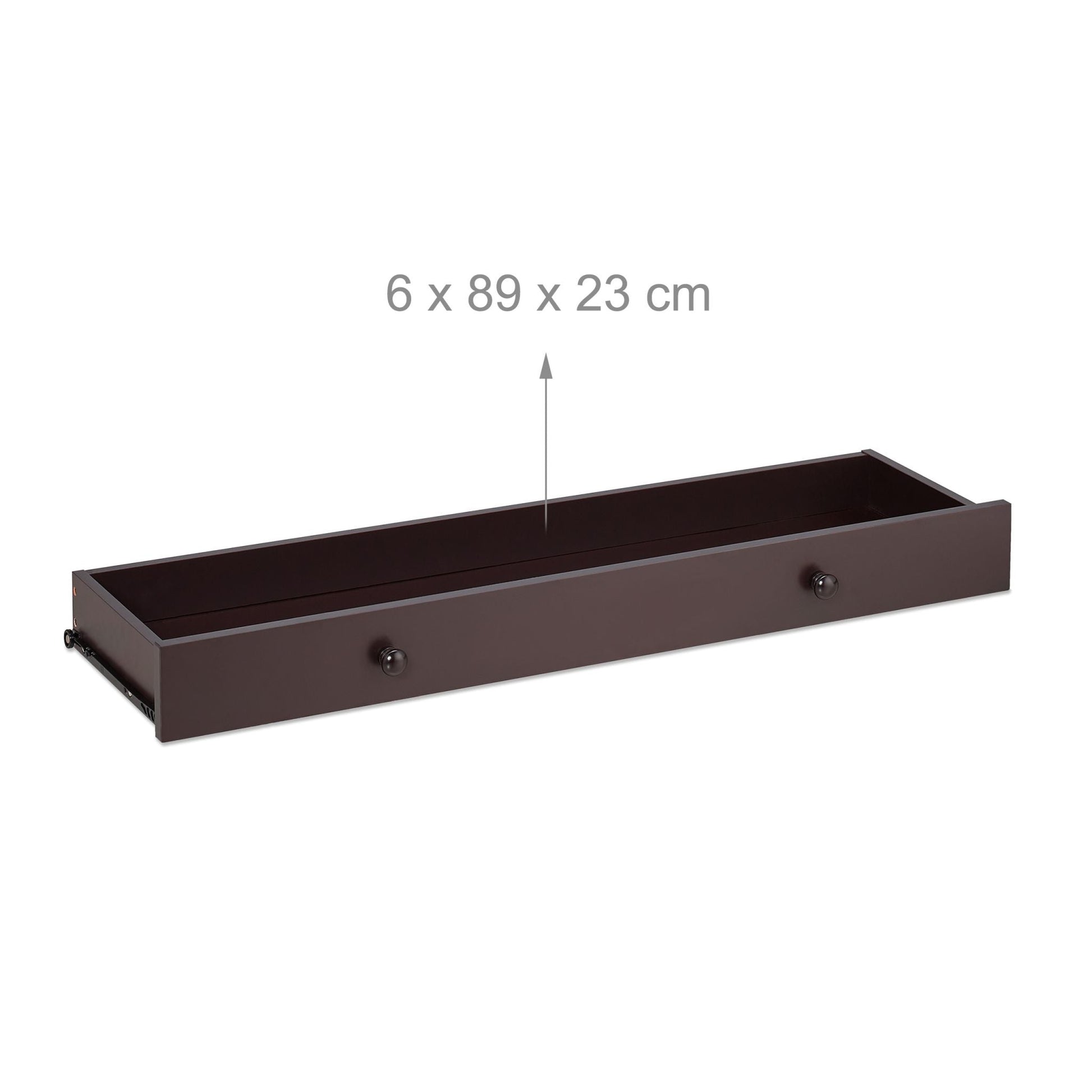 Konsolentisch mit Schublade Dunkelbraun von Relaxdays