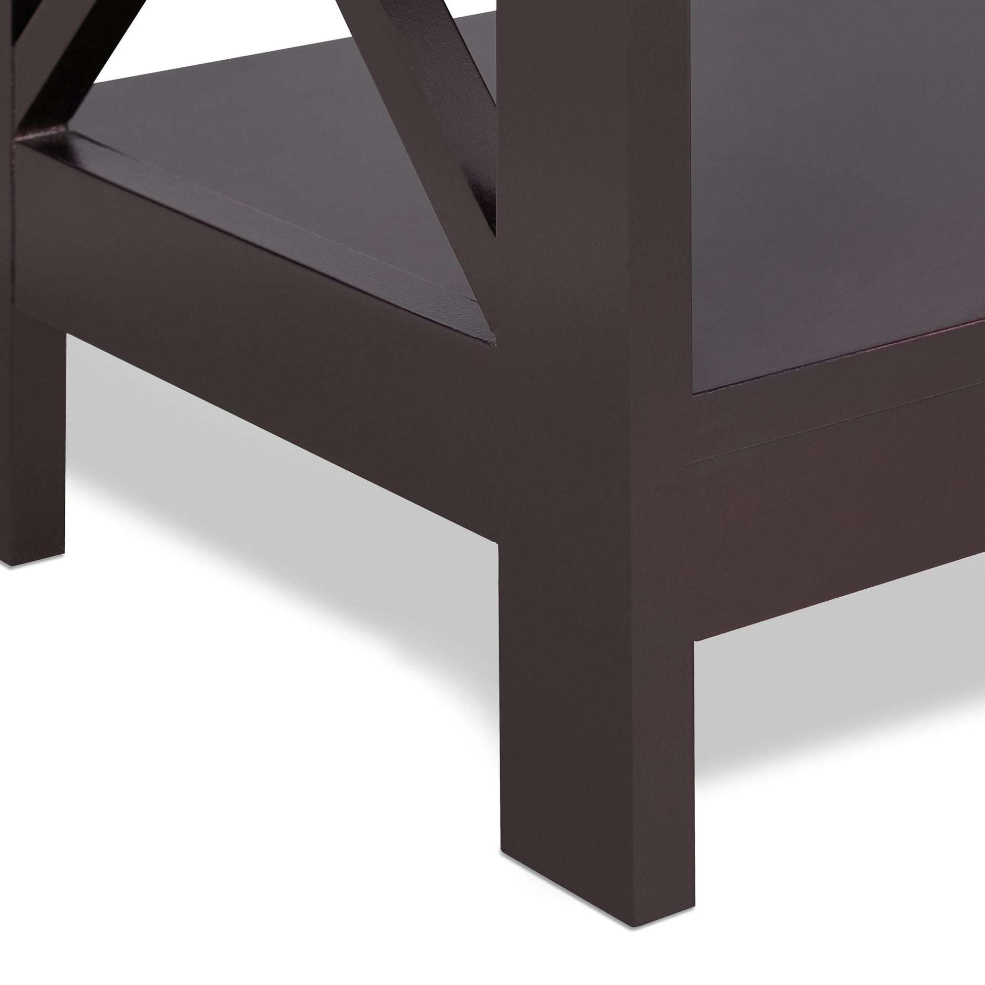 Konsolentisch mit Schublade Dunkelbraun von Relaxdays