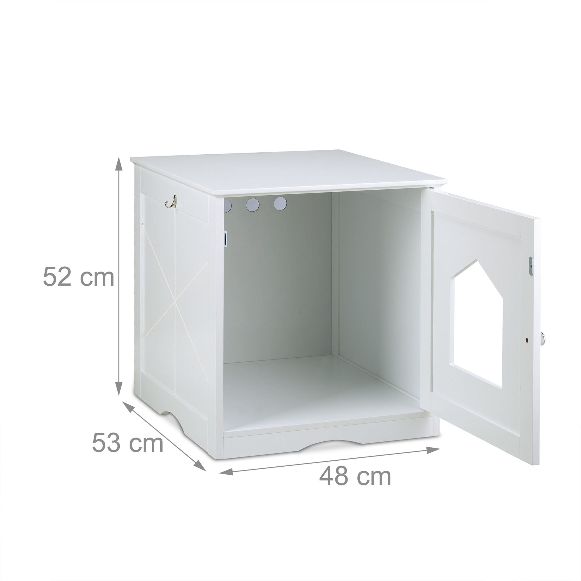Katzenschrank weiss Weiss von Relaxdays