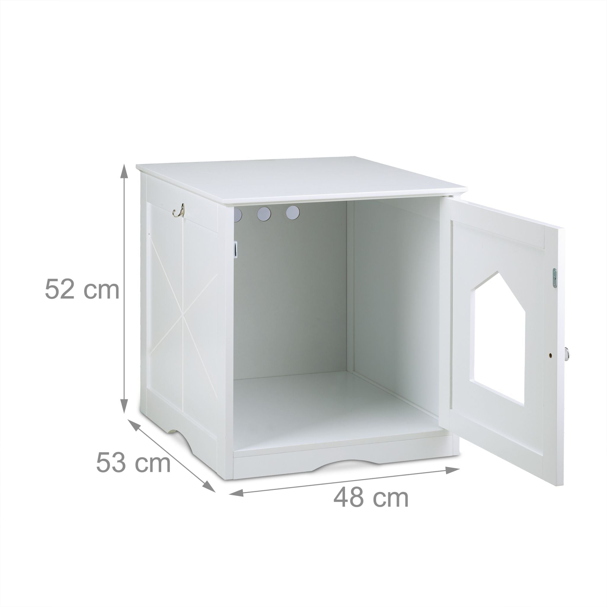 Katzenschrank weiss Weiss von Relaxdays