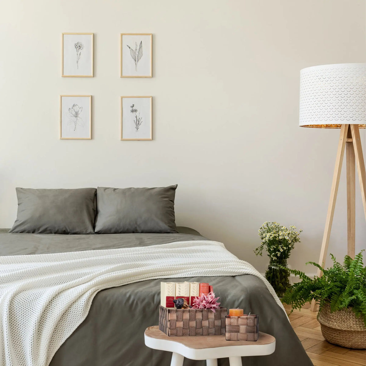 Aufbewahrungskorb 6-tlg. Set geflochten Braun von Relaxdays