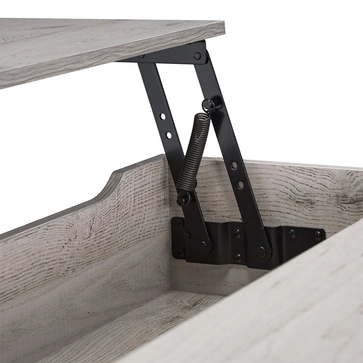 Aufklappbarer Couchtisch Schwarz-Grau von Relaxdays