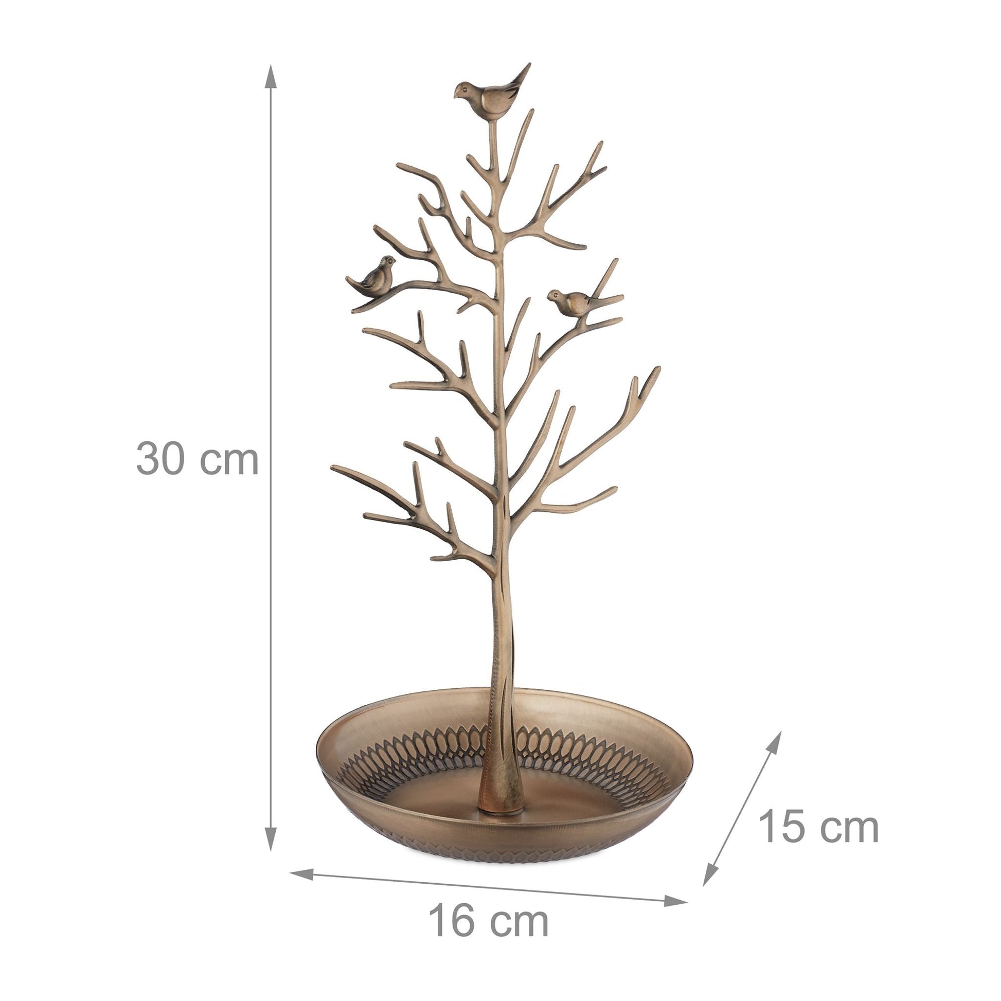 Schmuckständer Baum Gold von Relaxdays