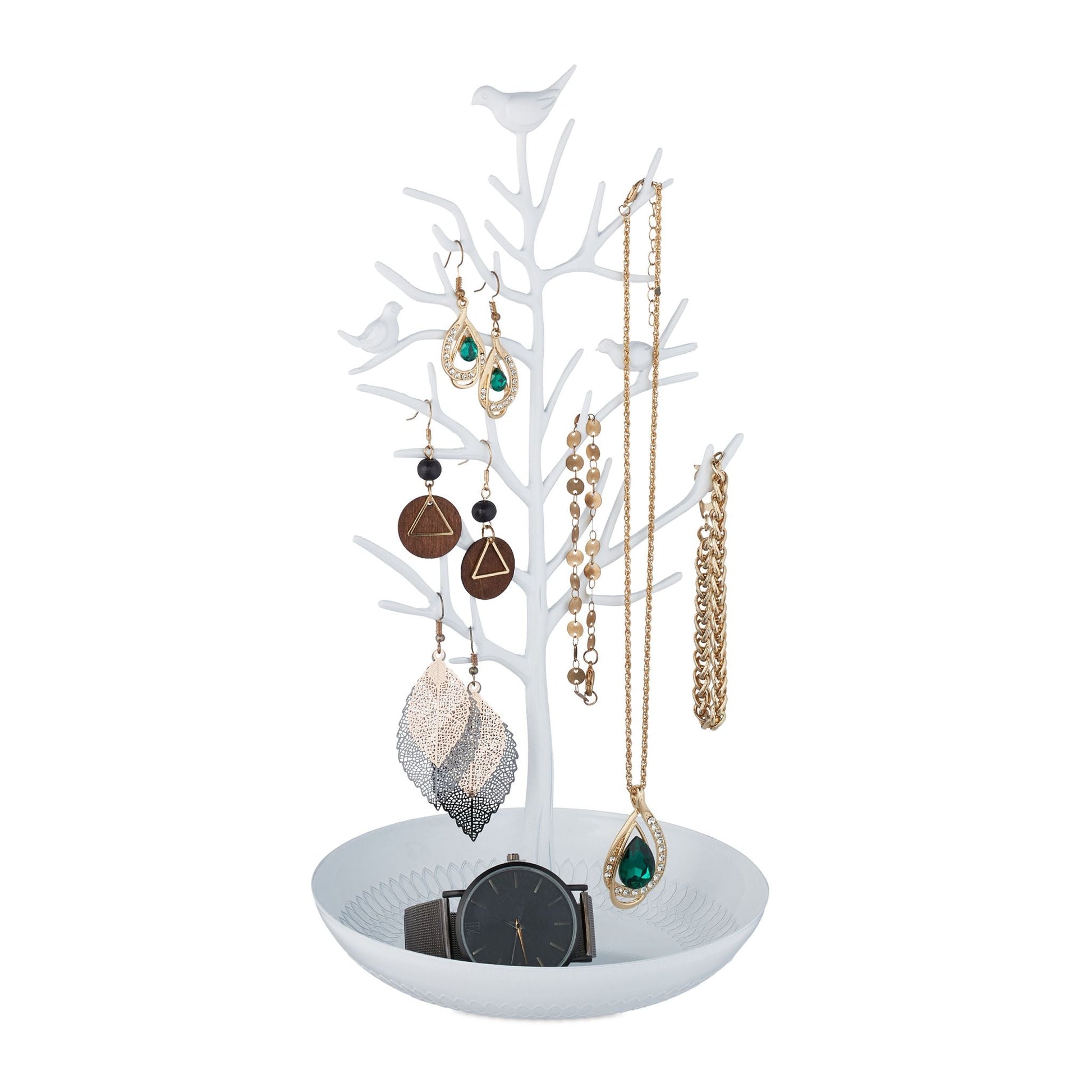 Schmuckständer Baum Weiss von Relaxdays