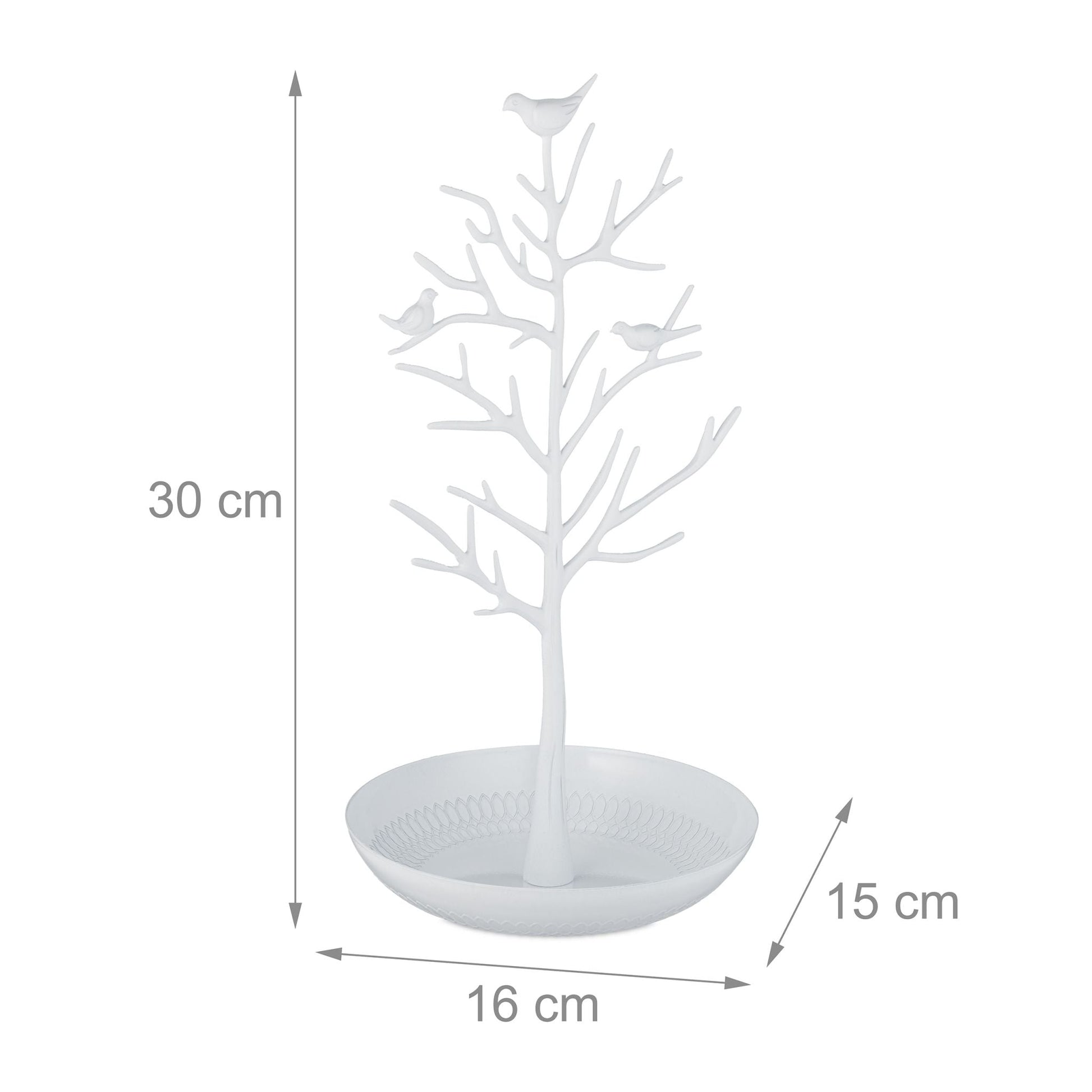 Schmuckständer Baum Weiss von Relaxdays