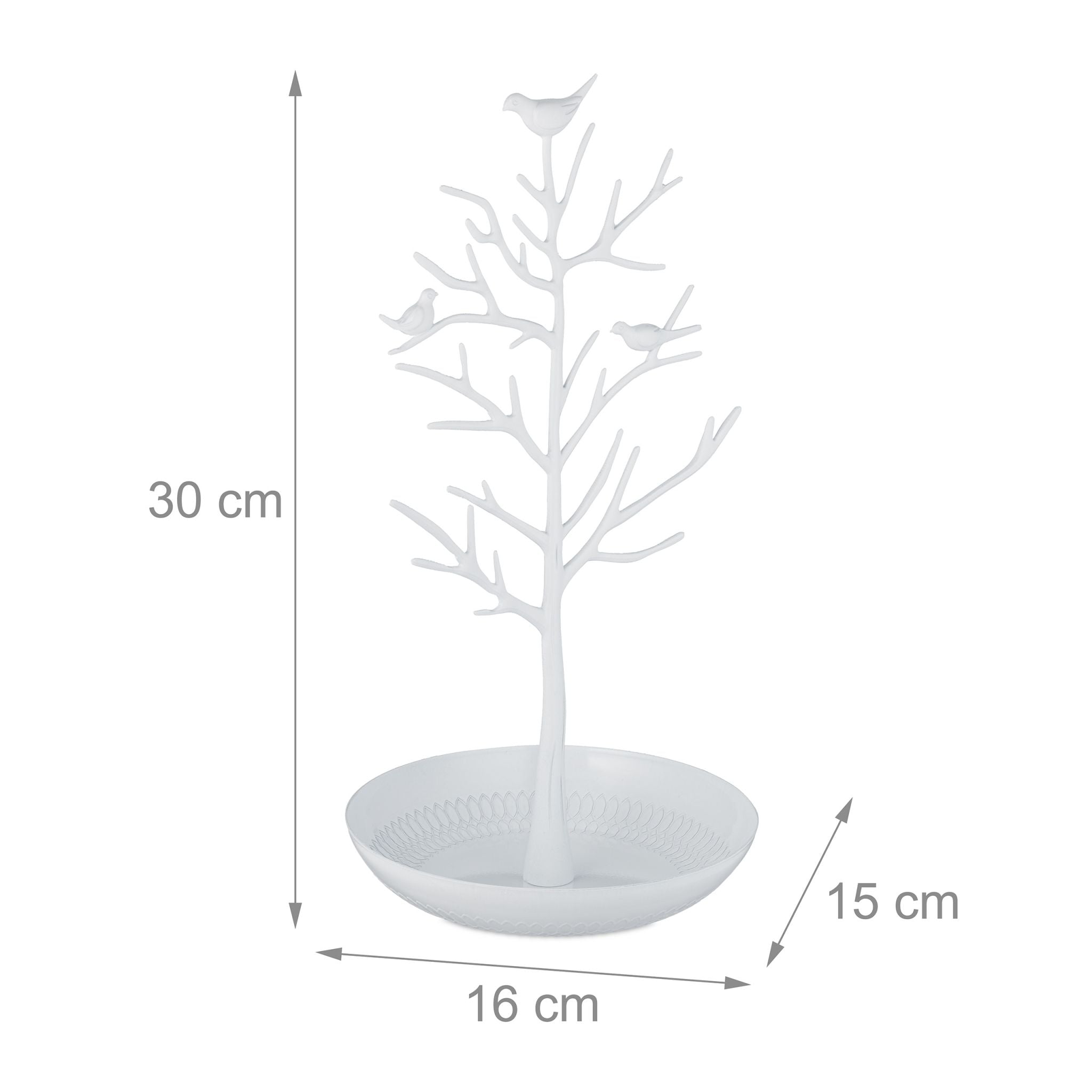 Schmuckständer Baum Weiss von Relaxdays