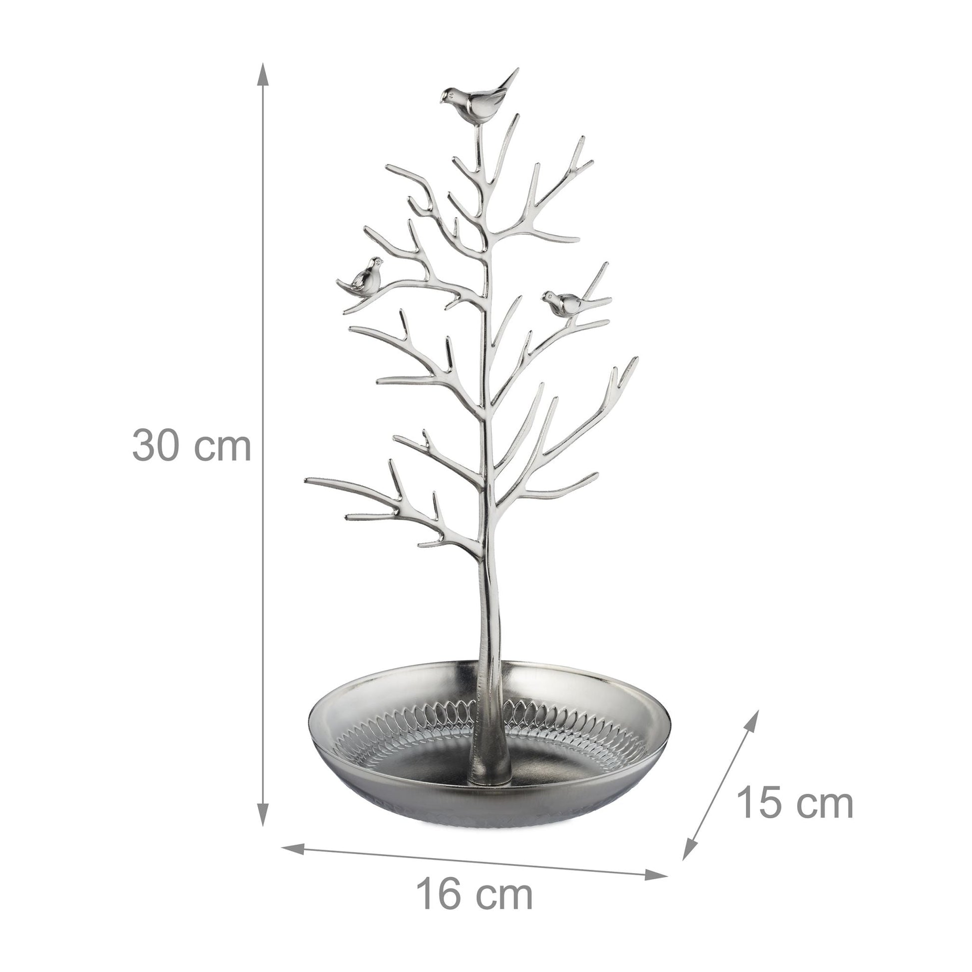 Schmuckständer Baum Silber von Relaxdays