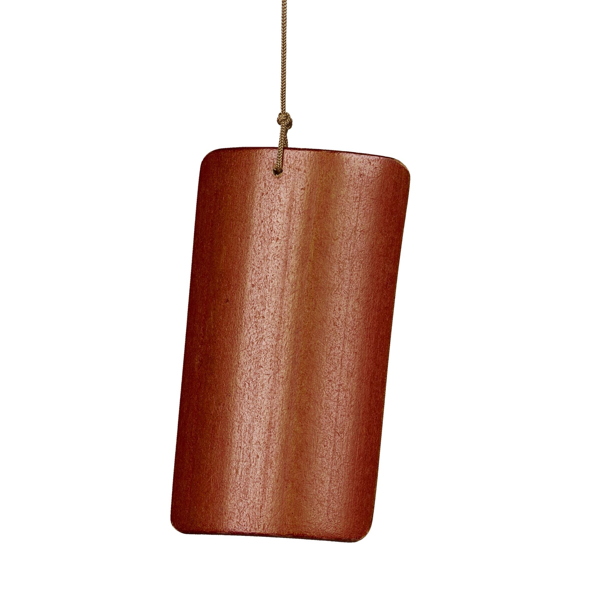 Bambus Windspiel Spitzdach Hellbraun von Relaxdays
