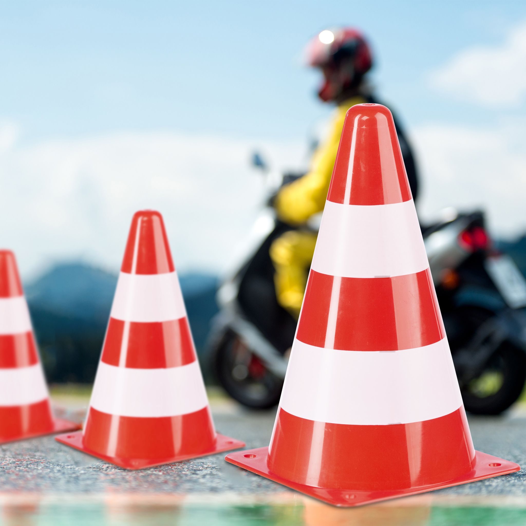 Pylonen 14er-Set Weiss-Orange von Relaxdays