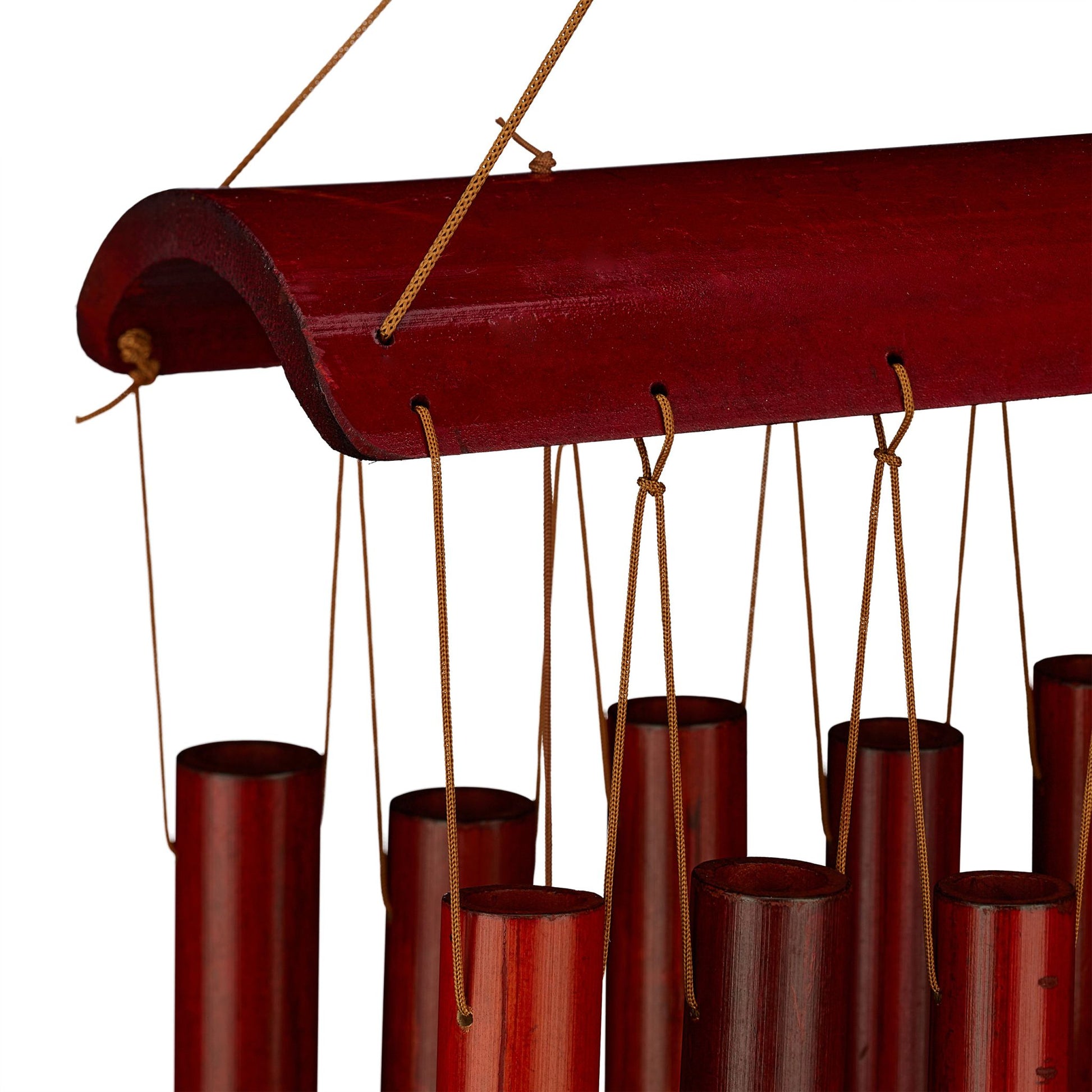 Windspiel Bambus 12 Röhrchen Braun von Relaxdays