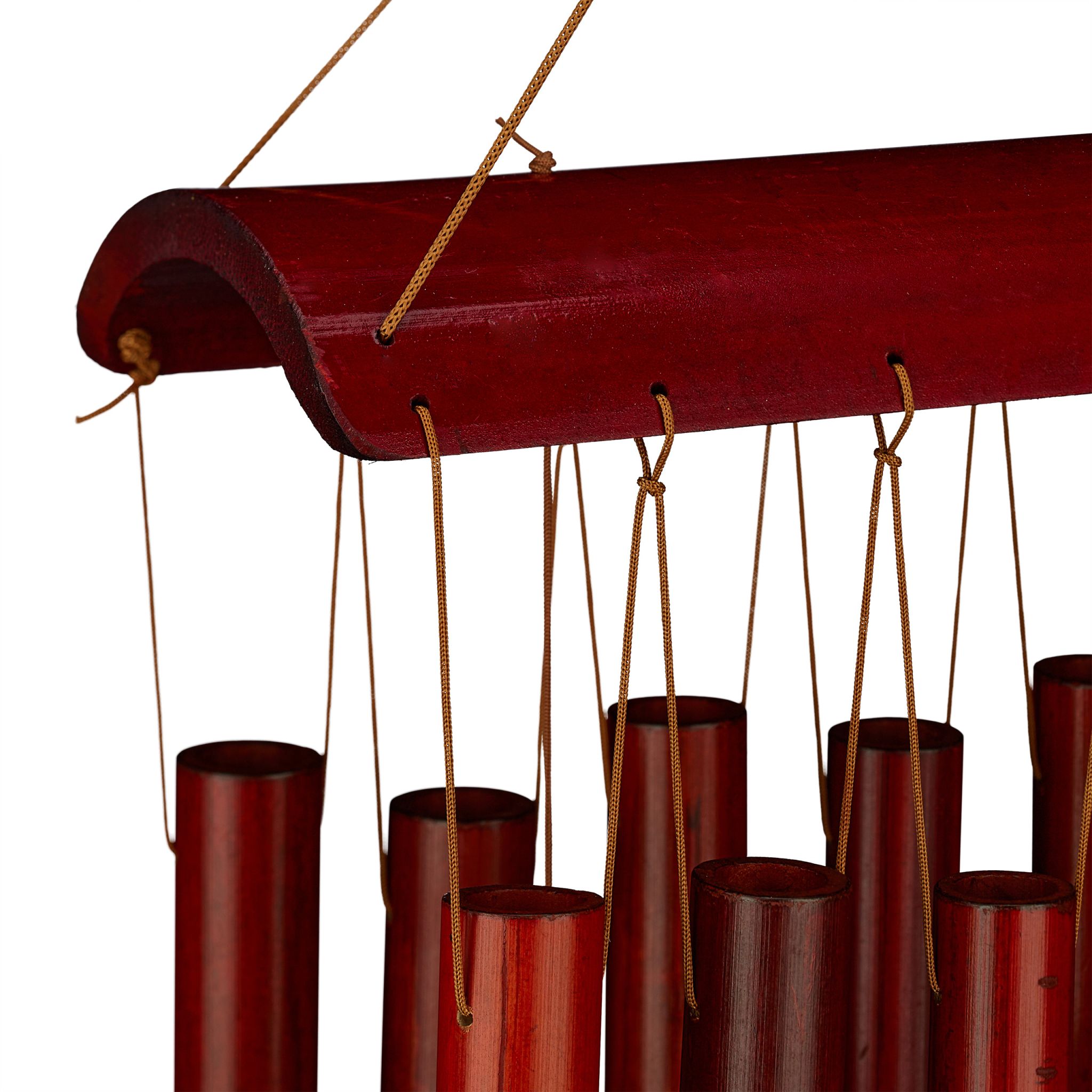 Windspiel Bambus 12 Röhrchen Braun von Relaxdays