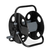 Schlauchtrommel 30 Meter 1/2 Schlauch Schwarz-Grau von Relaxdays