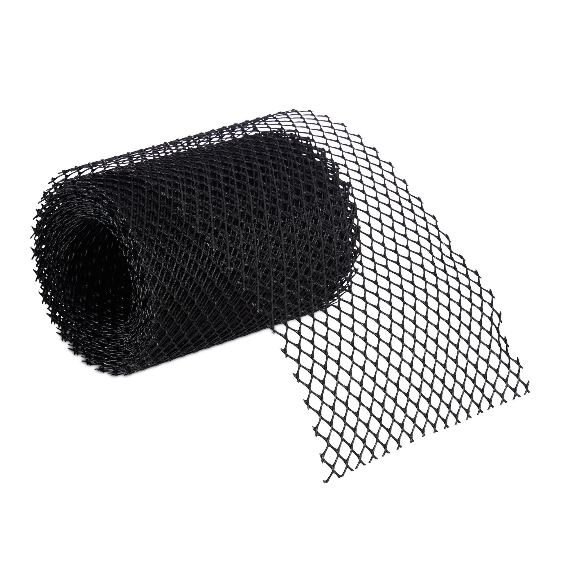 Dachrinnen Laubschutz à 6m 2er-Set Schwarz von Relaxdays