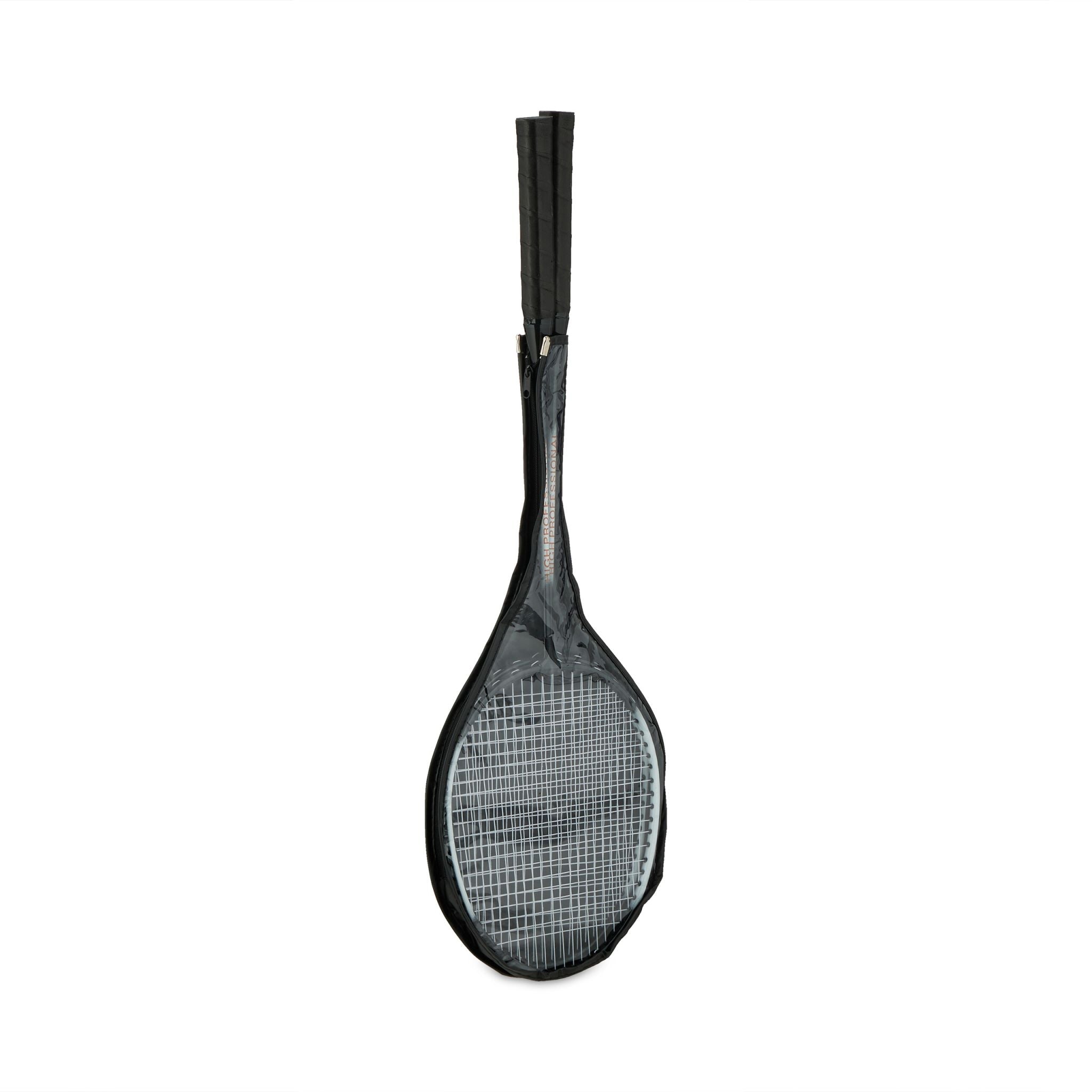 Badmintonset mit Tasche Weiss-Schwarz