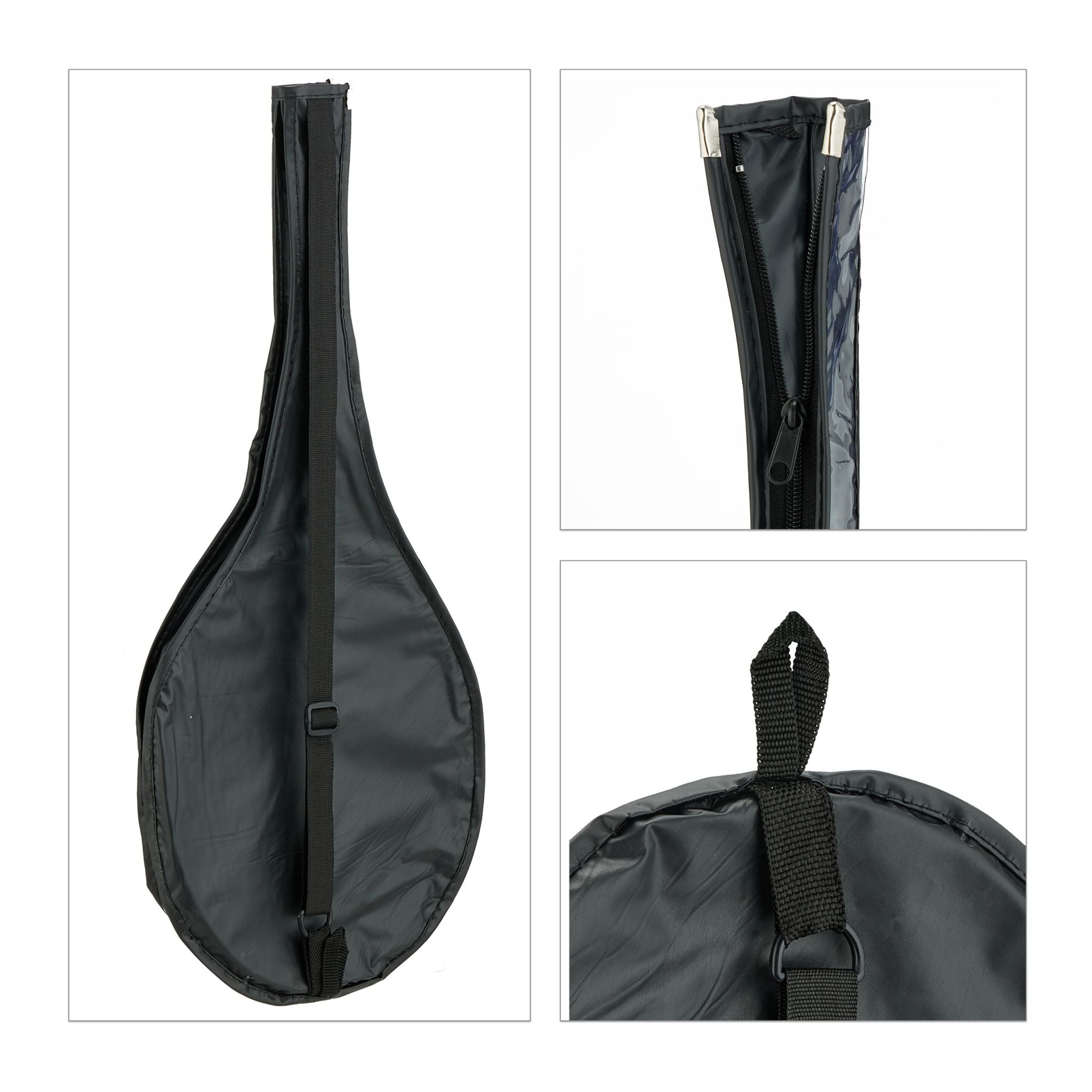 Badmintonset mit Tasche Weiss-Schwarz