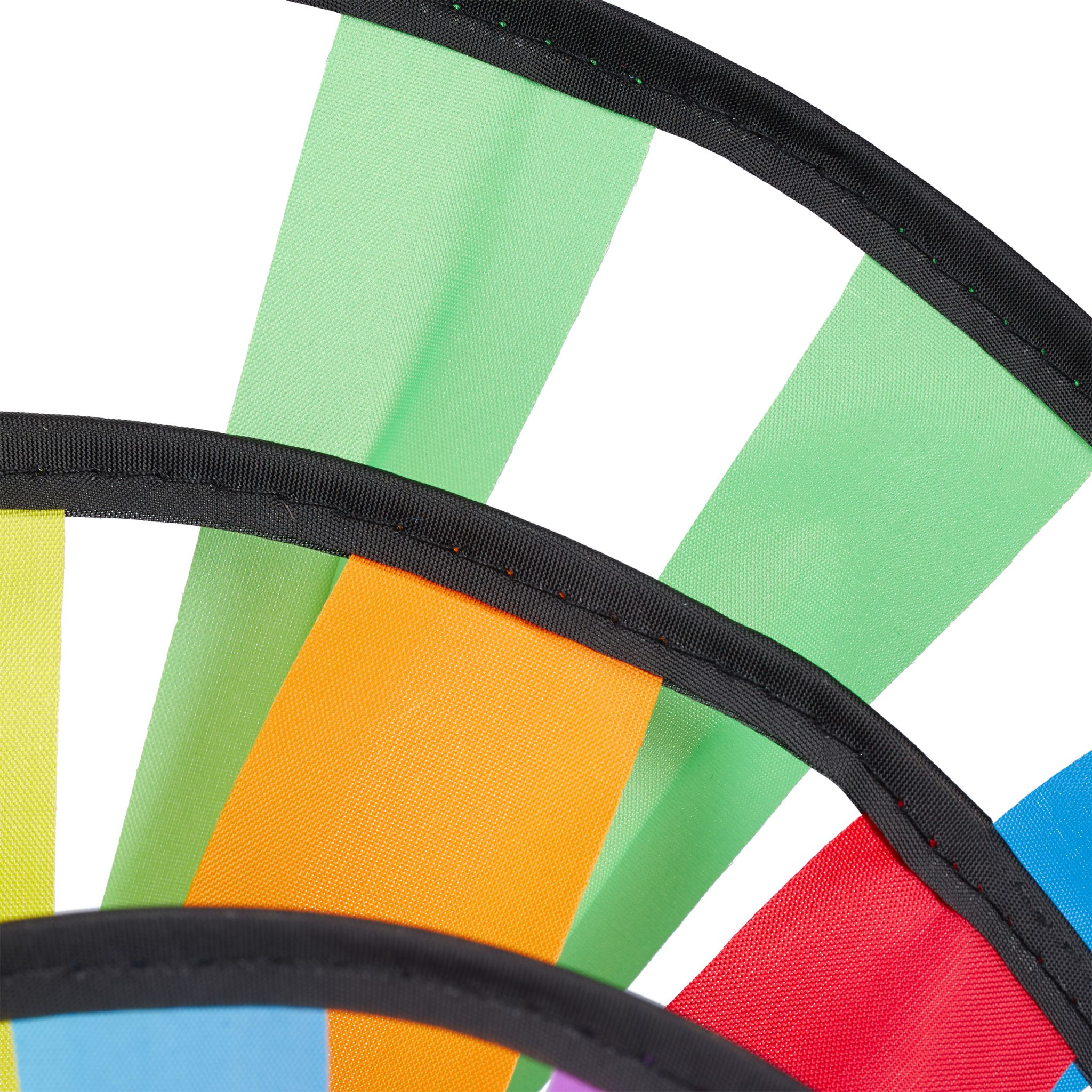 Windrad Regenbogen 2er-Set Gelb-Hellblau-Rot von Relaxdays
